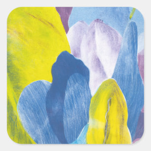 False Indigo III Vierkante Sticker