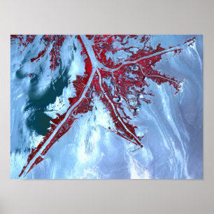 False kleurensatelliet poster