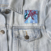 False kleurensatelliet vierkante button 5,1 cm (In situ)