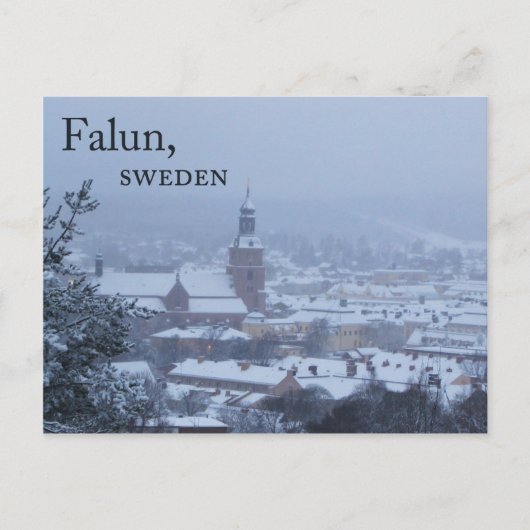 Falun, Briefkaart Zweden (Voorkant)
