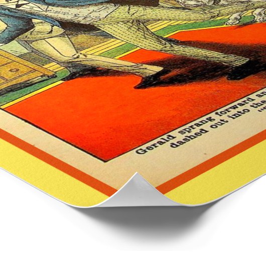 Fame and Fortune Weekly 1907 Dime Novel Poster (Hoek)