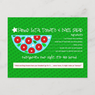 FAMED FETA TOMATO BASIL SALAD BRIEFKAART