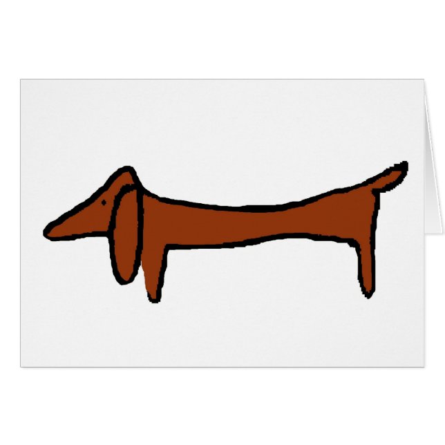 Fameux Dachshund Abstrait (Devant horizontal)