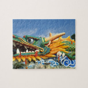 Fameuze Draak bij Haw Par Villa in Singapore Azië Legpuzzel