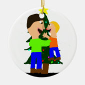 Familie 2014 keramisch ornament (Voorkant)