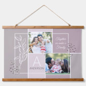 FAMILIE 2 het Manuscript Modern Quote van de Colla Hangend Wandkleed (Voorkant)