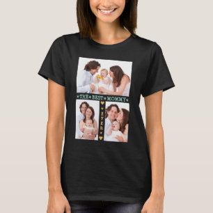 Familie 3 Foto Collage Best Mam Ever Moederdag T-shirt