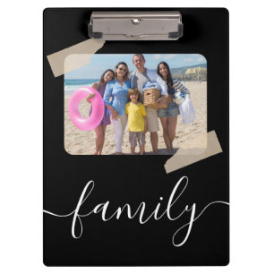 Familie 5 Foto Gepersonaliseerd Aangepast Klembord