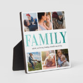 Familie 6 Foto Collage Fotoplaat (Voorkant)