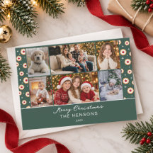 Familie 6 Foto Collage Kerst Koekje