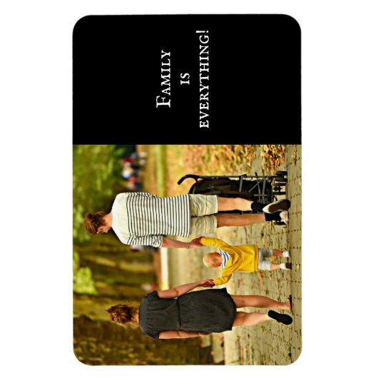 Familie aangepaste foto  magneet (Verticaal)