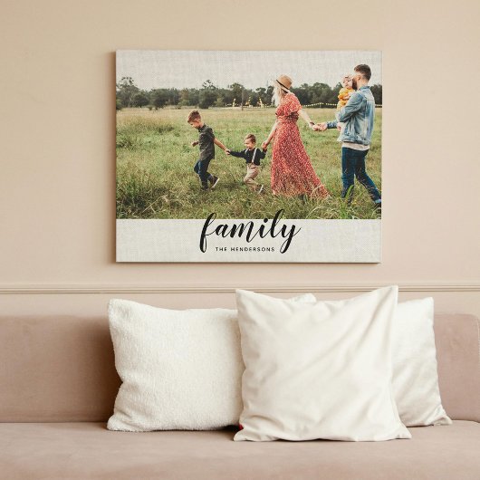 Familie Aangepaste Fotocanvas Print