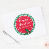 Familie Aangepaste Kerst Snoep Gift Label Stickers (Envelop)