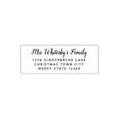 Familie Adres Stempel Modern Script (Design)