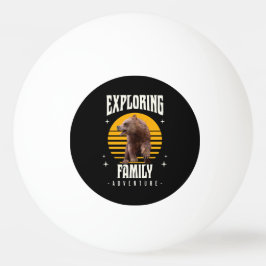 Familie-avontuur verkennen pingpongballen