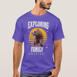 Familie-avontuur verkennen t-shirt