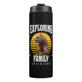 Familie-avontuur verkennen thermosbeker