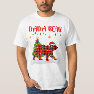 Familie Bijpassende Mama Beer T-shirt
