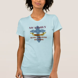 Familie bloedt door mijn vinnen t-shirt