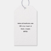 Familie Boerderij | Egg Carton Label Cadeaulabel (Achterkant)