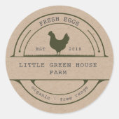  Familie Boerderij Eierkarton Sticker (Voorkant)