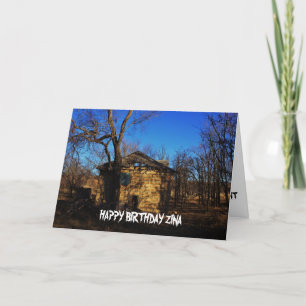 FAMILIE BOERDERIJ HOUSE Birthday Card Kaart