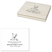 Familie Boerderij kippenei karton stempel (Gestempeld)