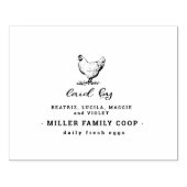 Familie Boerderij kippenei karton stempel (Afrduk)