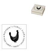 familie Boerderij kippenei Rubberstempel (Gestempeld)