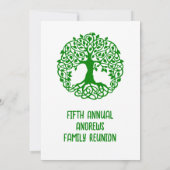 Familie Boom Familie Reünie Viering #2 Kaart (Achterkant)