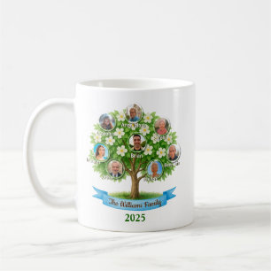 Familie boom Foto Namen Oma Nana Koffie Gift Koffiemok