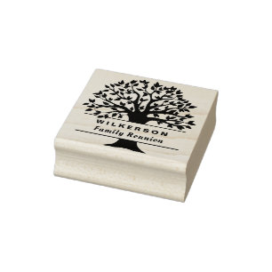 Familie Boom Reünie Genealogie Aangepaste Naam Log Rubberstempel