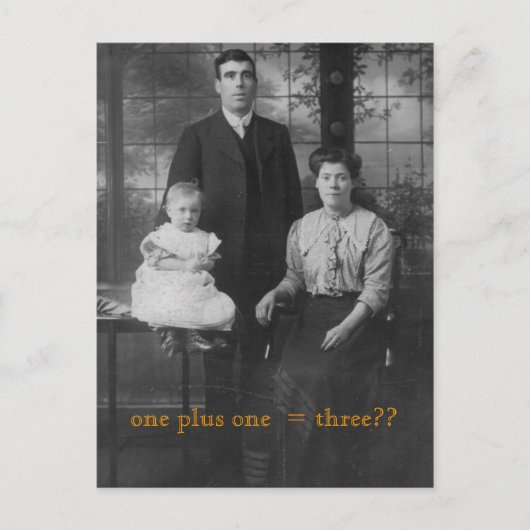  familie briefkaart (Voorkant)