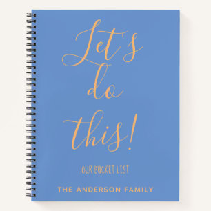 Familie Bucket List Vakantie Planner gepersonalise Notitieboek