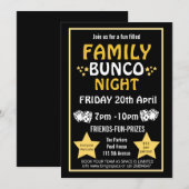 Familie bunco night, bunco party PTA event PTO Kaart (Voorkant / Achterkant)