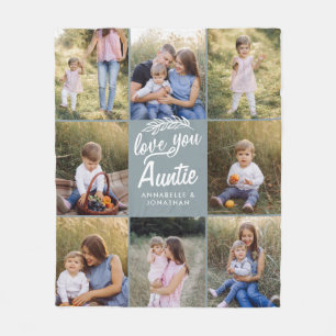 familie cadeau 8 foto kleinkind eenvoudig fleece deken