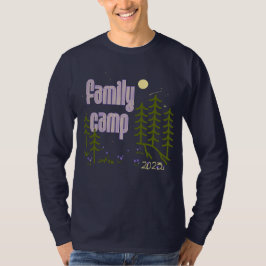 Familie Camp 2023 T-shirt voor volwassenen met lan