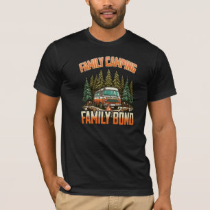 Familie Camping Bond: Buitenplezier en avontuur T-shirt