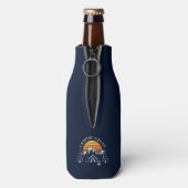 Familie Camping Matching Retro Custom Vacking Flesjeskoeler (Fles Achterkant)