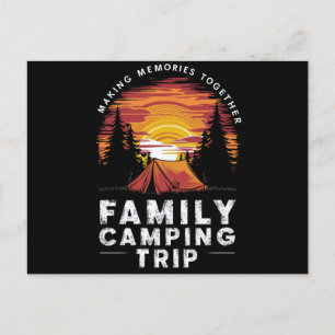  Familie Camping Trip 2024 Matching Group Briefkaart