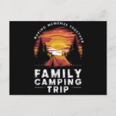 Familie Camping Trip 2024 Matching Group Briefkaart (Voorkant)