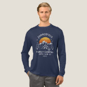 Familie Camping Trip Custom Matching Tri-Blend Shirt (Voorkant)