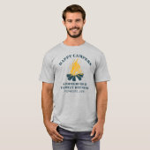 Familie Camping Trip Matching Pap T-shirt (Voorkant volledig)