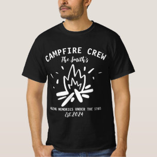 Familie Camping Vakantie 2024, Campfire Crew T-shirt