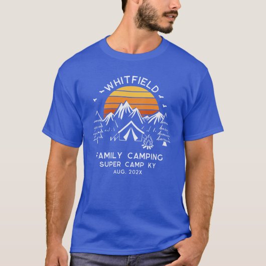Familie Camping Vakantie Matching Avontuur T-shirt (Voorkant)