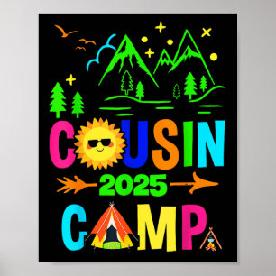 Familie Camping Zomer Vakantie Crew Neef Kamp 20 Poster