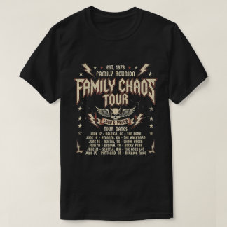 Familie Chaos Tour Grappige Reünie Reis T-shirt