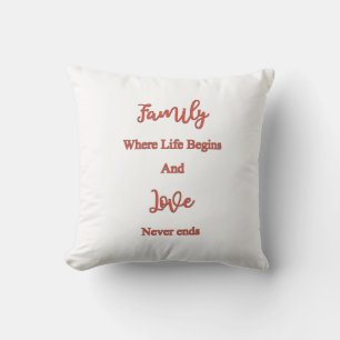 Familie Citat Decorative Worp Kussen - Betekenisvo