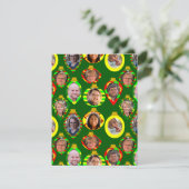 Familie Collage Feestdagenkaart (Staand voorkant)