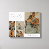 Familie Collage Rustieke Moderne Custom Wrapped Ca